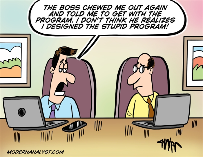 Humor - Cartoon: Get with the Program